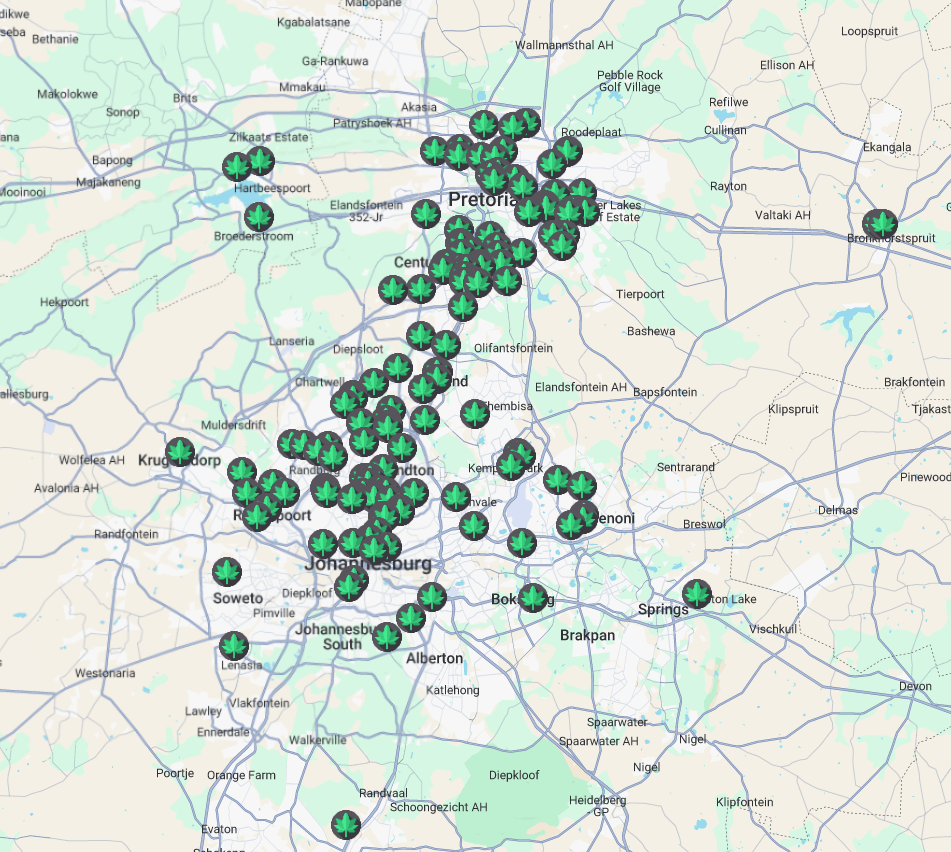 DankMaps Gauteng Locations